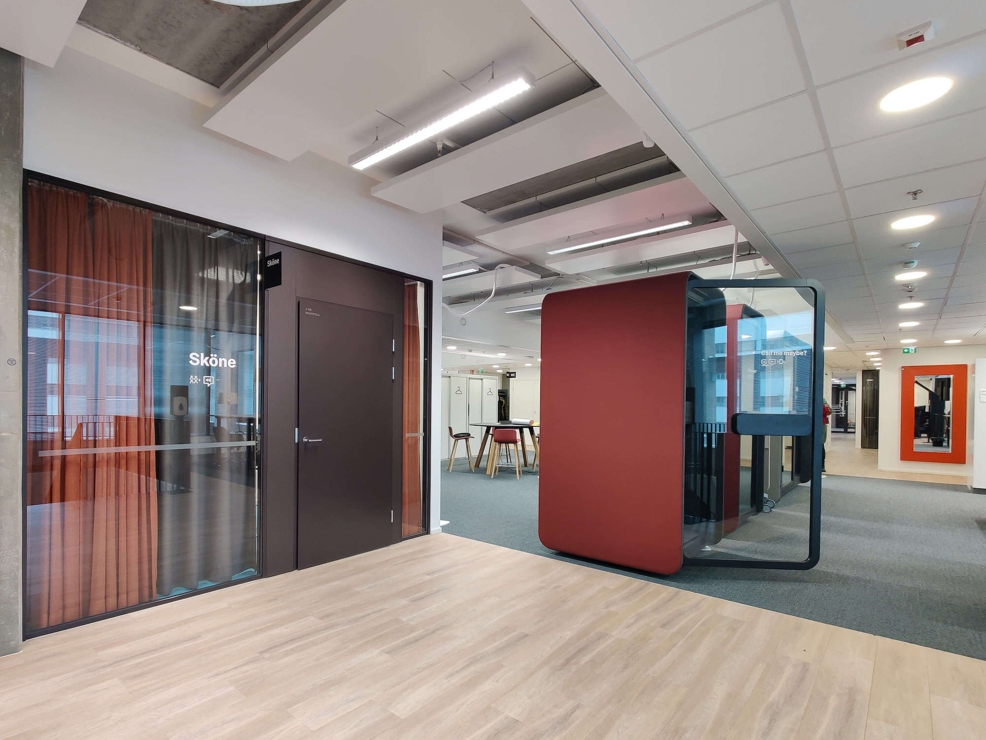 äänieristetyt työtilat